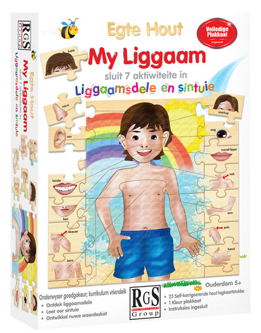 My Liggaam Legkaart: Liggaamsdele en Sintuie 25pc