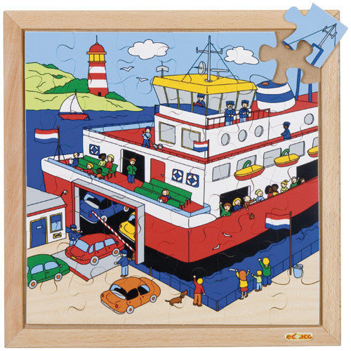 Ferry Puzzle 36pc (34cm x 34cm) Wood Framed