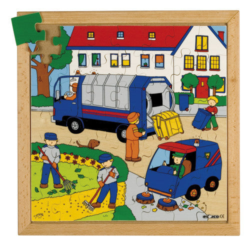 Trash Collection Puzzle 49pc (34cm x 34cm) Wood Framed