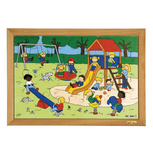 The Playground Puzzle 24pc (40cm x 28cm) Wood Framed