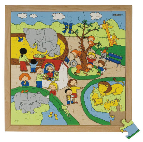 Zoo Puzzle 64pc (40cm x 40cm) Wood Framed
