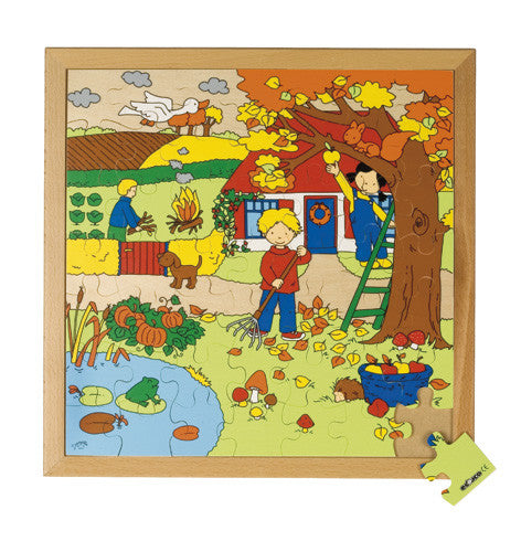 The Four Seasons-Autumn Puzzle 49pc (40cm x 40cm) Wood Framed