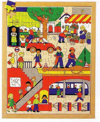 PUZZLE ABOVE AND UNDER - The City 120pc (40cm x 50cm) - iPlayiLearn.co.za