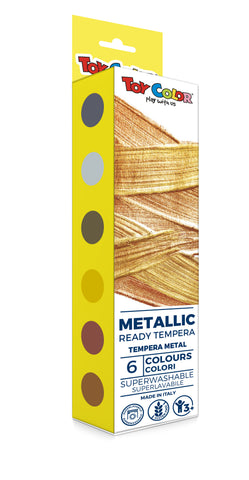 Metallic Ready Tempera 6 Colours 25ml