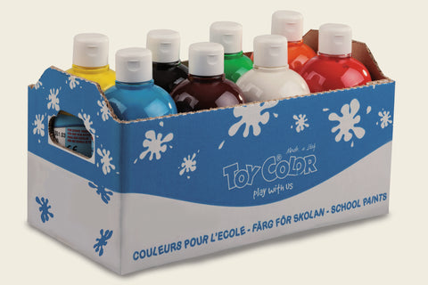 Superwashable Ready Mix Tempera, 8 Colours, 500ml