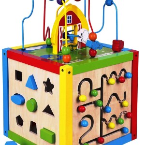Wooden 5 in 1 Activity Cube