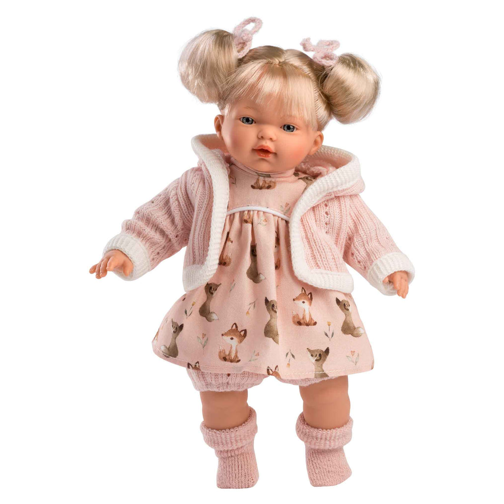 Llorens - Baby Girl Doll with Crying Mechanism, Clothing & Accessories: Roberta 33cm