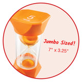 Jumbo Sand Timer Orange:  5 Minute Timer