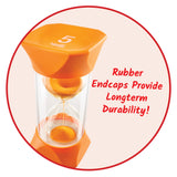 Jumbo Sand Timer Orange:  5 Minute Timer