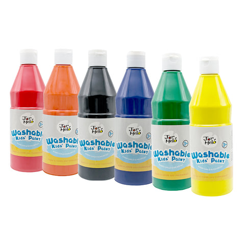 Washable Paint 500ml Non-Toxic 6 Colours