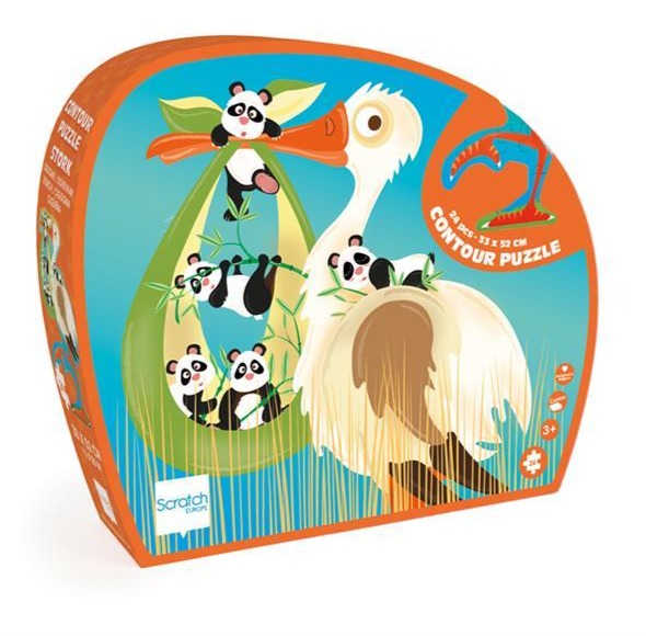 Contour Puzzle Stork 24pc