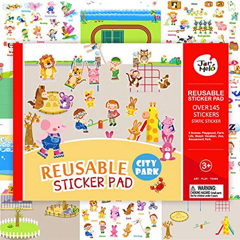 Reusable Sticker Pad: City Park