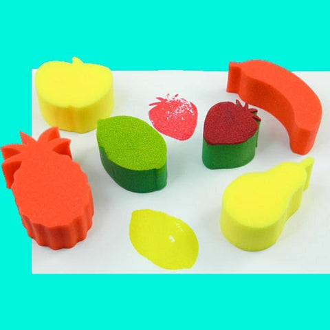 Sponge Painting Set: Fruit 6pc