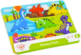 Wooden Dinosaur Chunky Puzzle 8pc