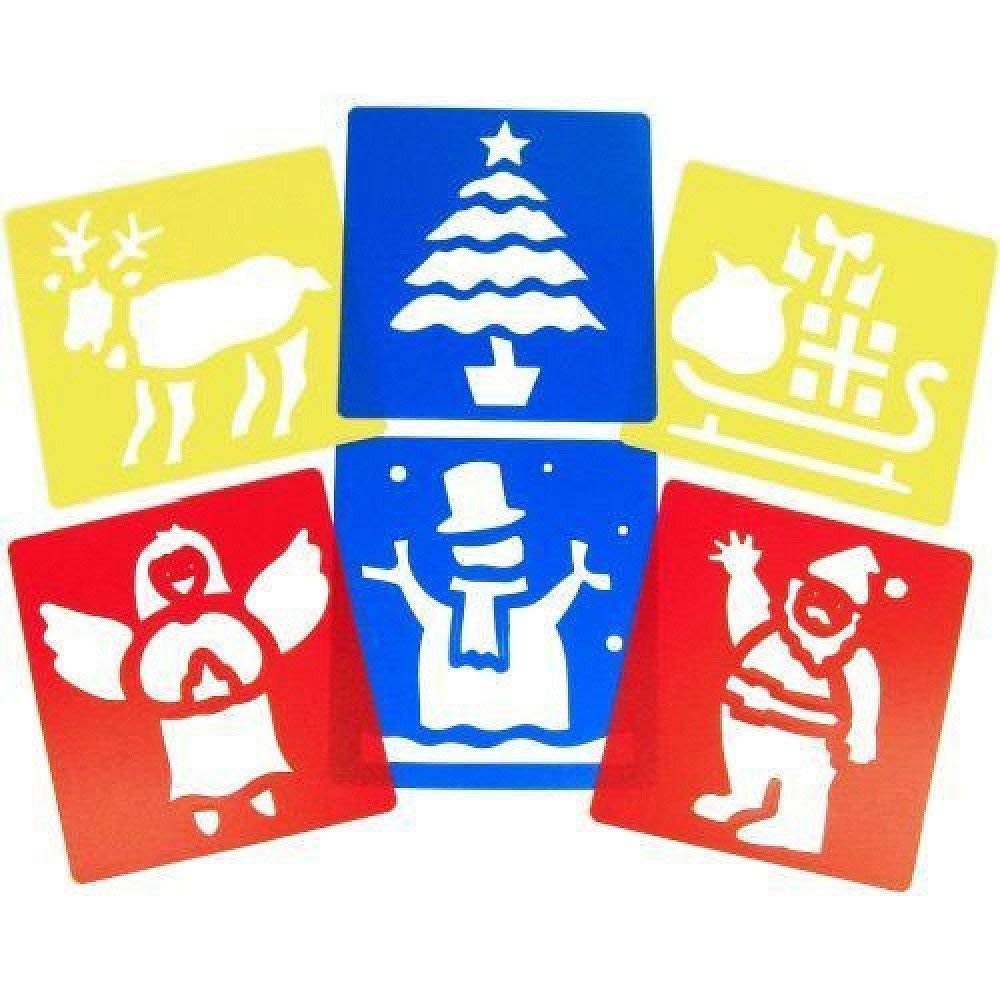 Christmas Stencils 6pc