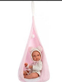 Llorens Dolls: Baby Bimba with Pink Tent Swing 35cm