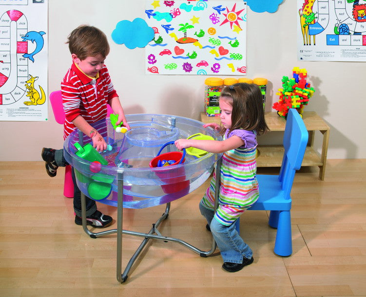 Sand & Water Tray Circular Clear with Lid 58cm
