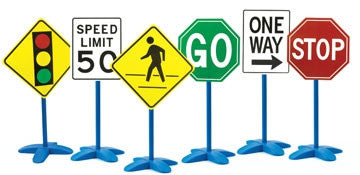 Traffic Signs 6pc - For Indoor use - iPlayiLearn.co.za
