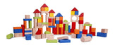 Wooden Blocks Coloured with Sorting Sorting Lid 100pc