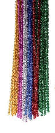 Chenille Stem 6mm GLITTER 100pc - iPlayiLearn.co.za
