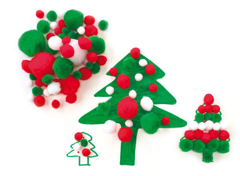 PomPoms CHRISTMAS 300pc - iPlayiLearn.co.za