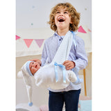 Llorens Dolls: Baby Mime with Laughing Mechanism & Carrycot Swing 40cm