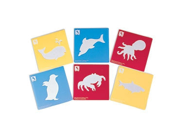 Stencils SEA LIFE 6pc - iPlayiLearn.co.za