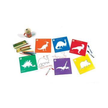 Stencils DINOSAURS 6pc - iPlayiLearn.co.za