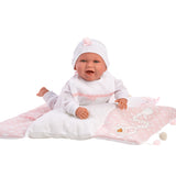 Llorens Doll:  Newborn Mimi with Pink Changing Mat 42cm
