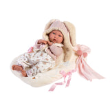 Llorens Dolls: Baby Mimi with Bunny Ears & Cushion 42cm