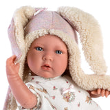 Llorens Dolls: Baby Mimi with Bunny Ears & Cushion 42cm