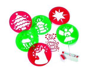 Stencils CHRISTMAS 6pc - iPlayiLearn.co.za