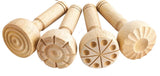 Wooden Dough Stampers 4pc