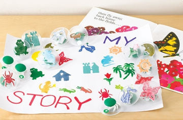 Paint Stamp STORY 14pc - iPlayiLearn.co.za