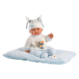 Llorens - Newborn Baby Boy Doll with Cushion, Clothing & Accessories: Bebito 26cm