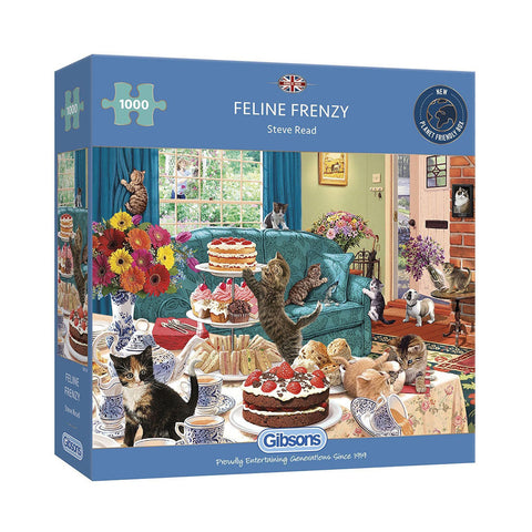 Gibsons - Feline Frenzy Jigsaw Puzzle 1000pc
