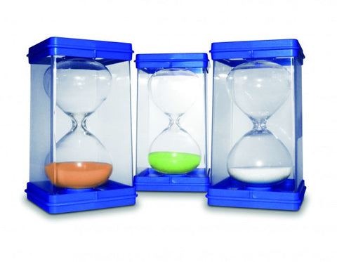 Giant Sand Timers (set of 3) 1min,3min,5min - iPlayiLearn.co.za
