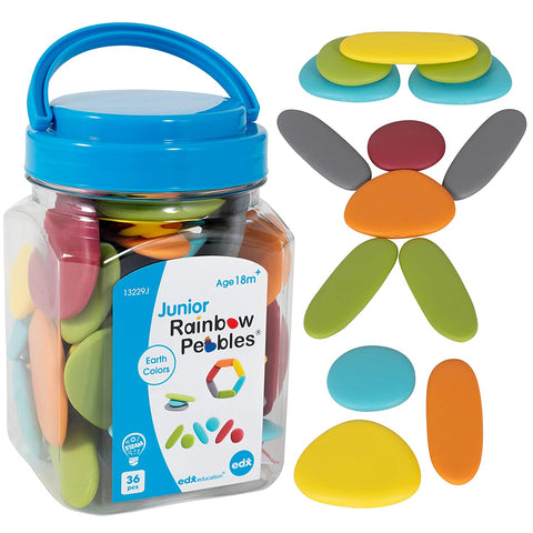 Junior Rainbow Pebbles Earth Colours 36pc