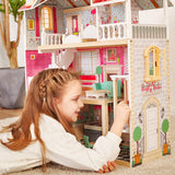 Wooden Doll House with Elevator