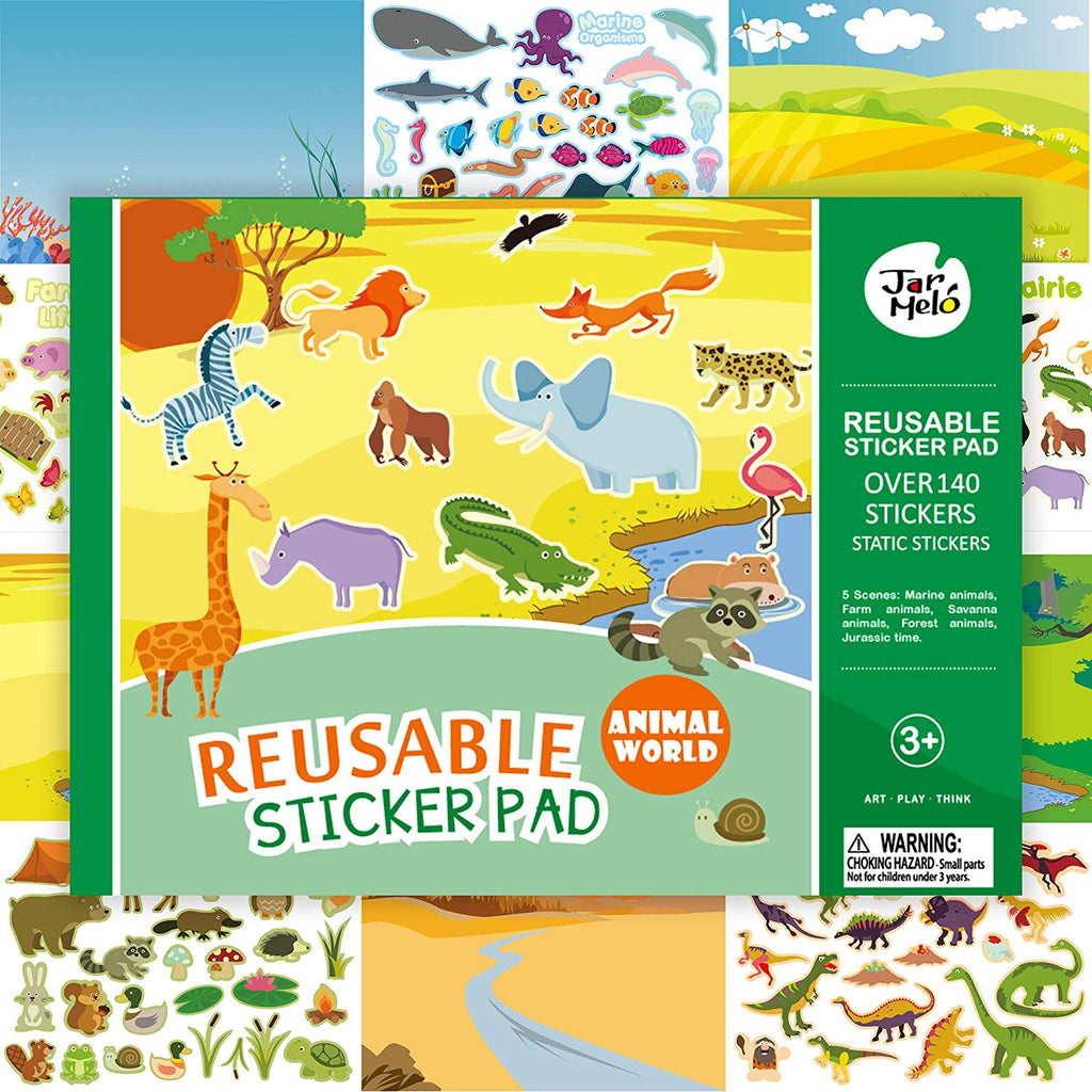 Reusable Sticker Pad: Animal World