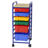 Roll & Storage Bin Organiser - 6 Flat Bin