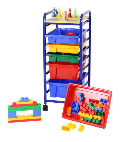 Roll & Storage Bin Organiser - 6 Flat Bin