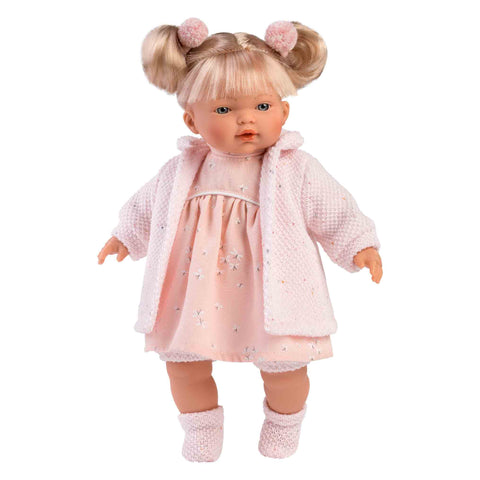 Llorens - Baby Girl Doll with Crying Mechanism, Clothing & Accessories: Aitana - 33cm