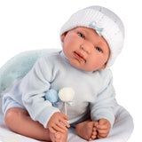 Llorens Dolls: Newborn Tino with Blue Sleeping Bag 44cm