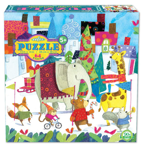 Holiday Parade Glitter Puzzle 64pc