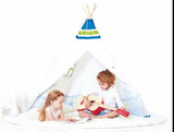 Teepee Tent, Red or Blue Playset