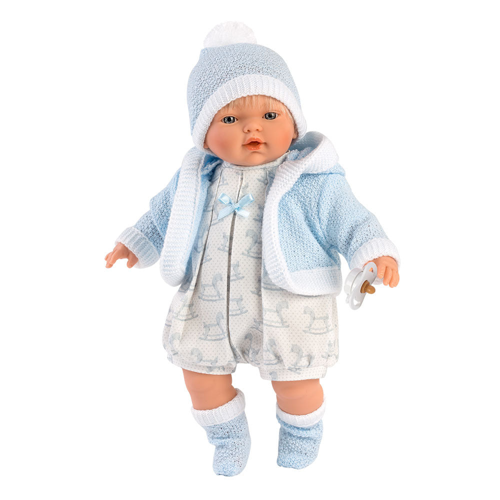 Llorens - Baby Boy Doll with Crying Mechanism & Clothing: Roberto - 33cm