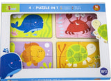 4-In-1 Sea Puzzle 16pc