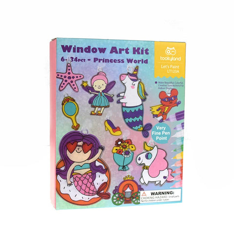 Window Art Kit: Princess World 34pc