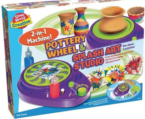 2 In 1 Pottery Wheel & Splash Art Studio